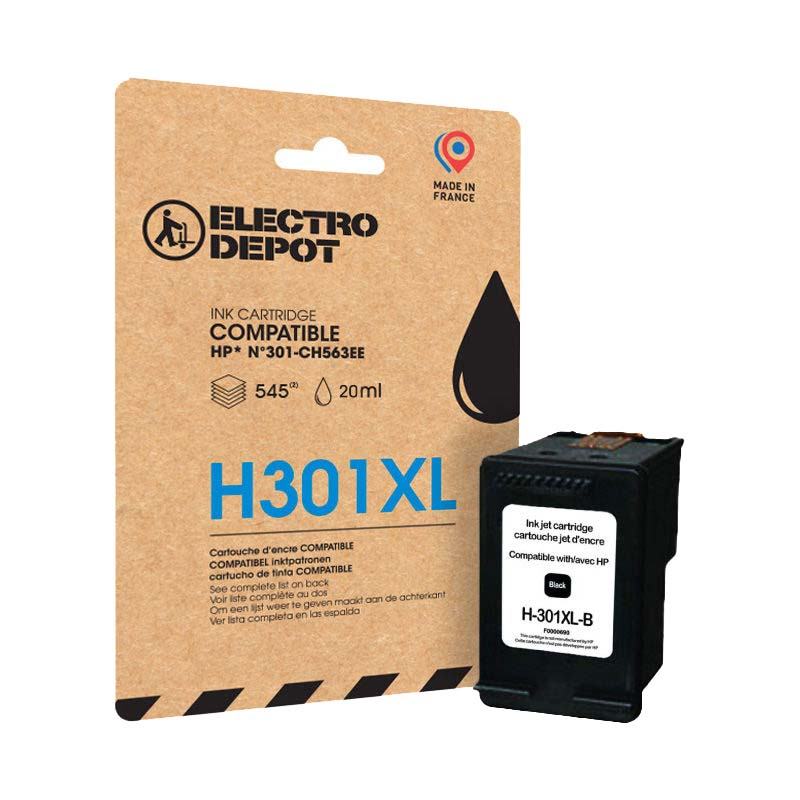 Cartouche D'encre Electro Depot Compatible Hp H301xl Noir