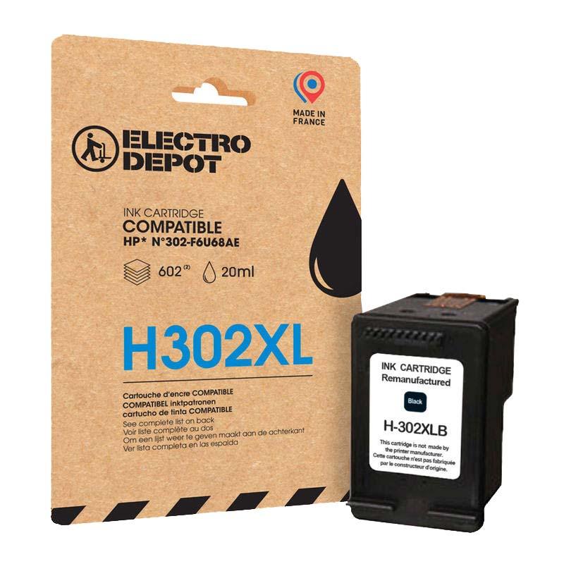 Cartouche D'encre Electro Depot Compatible Hp H302xl Noir
