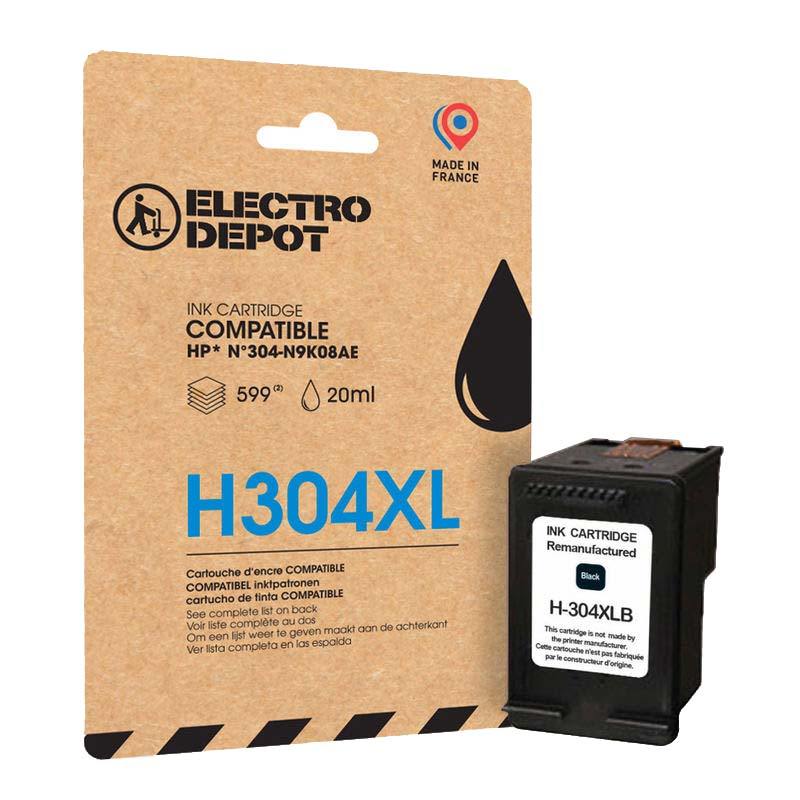 Cartouche D'encre Electro Depot Compatible Hp H304xl Noir