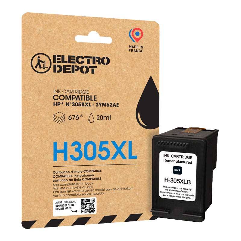 Cartouche D'encre Electro Depot Compatible Hp H305 Xl Noir