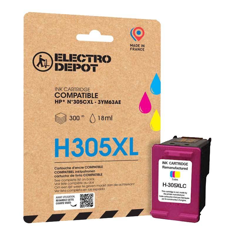 Cartouche D'encre Electro Depot Compatible Hp H305xl Couleur
