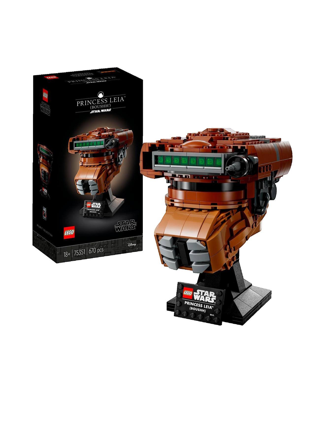 Casque De La Princesse Leia Lego Star Wars 75351 – Modèle Fidèle, 670 Pièces Multicolore