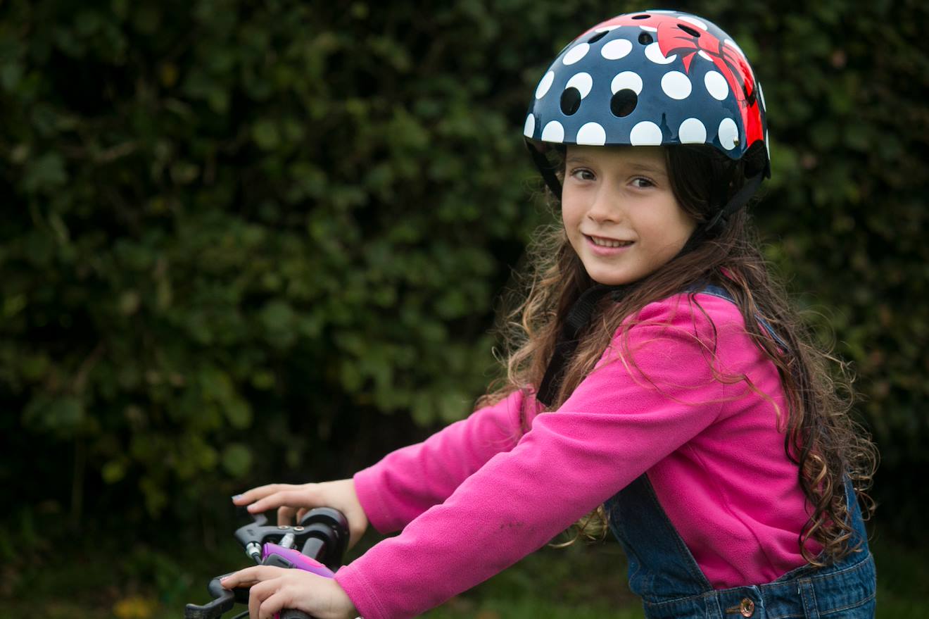 Casque Velo Et Trottinette Enfant Lids Polka Dot Bleu/rouge
