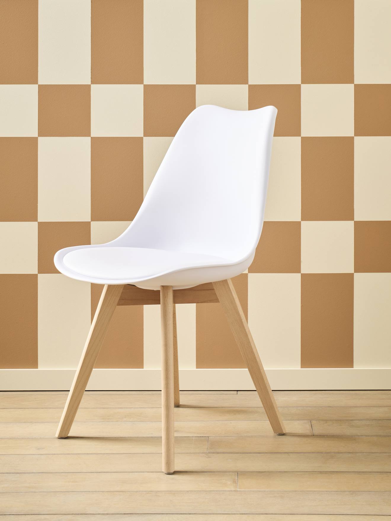 Chaise enfant primaire Scandinave blanc