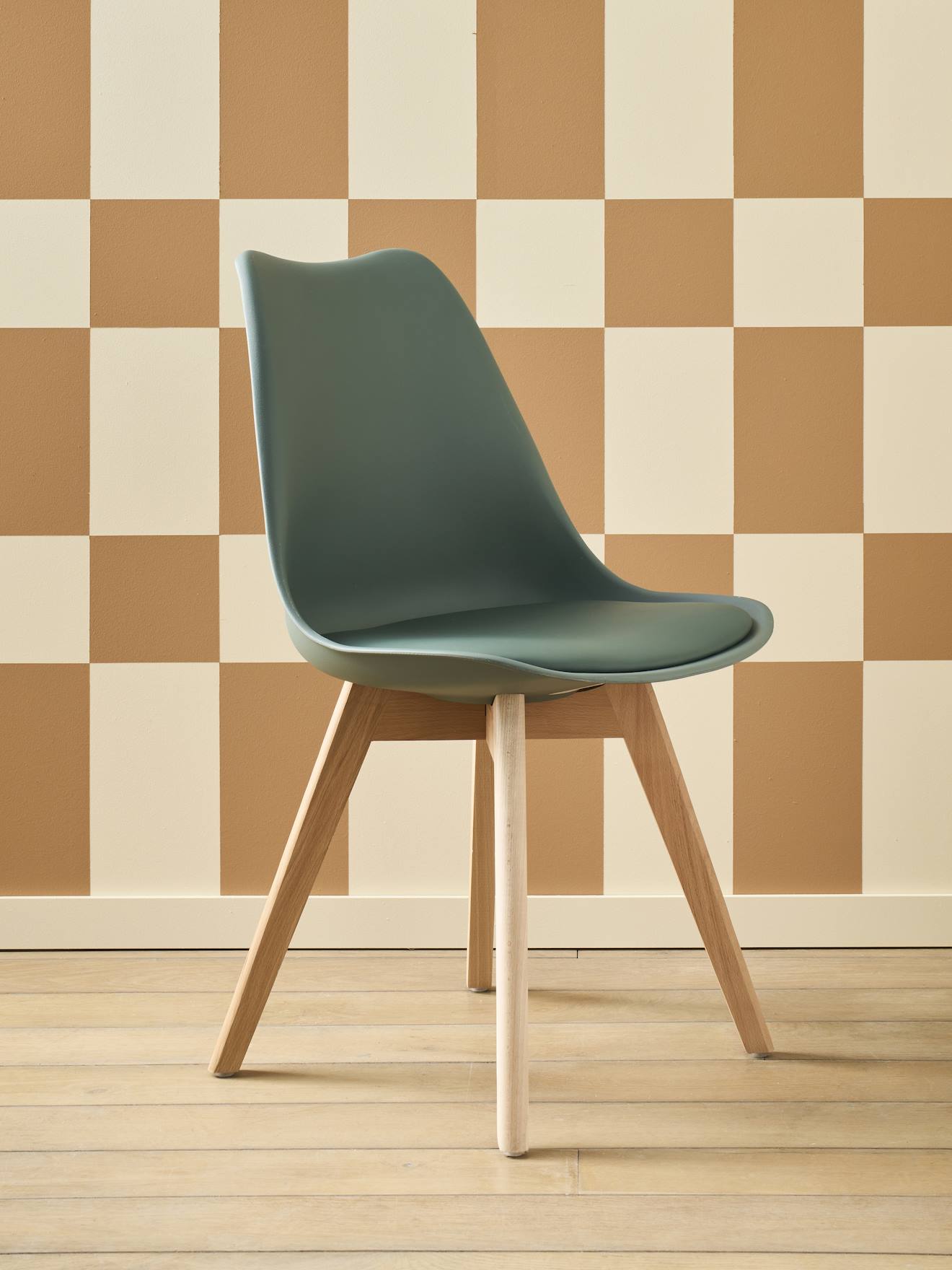 Chaise enfant primaire Scandinave vert