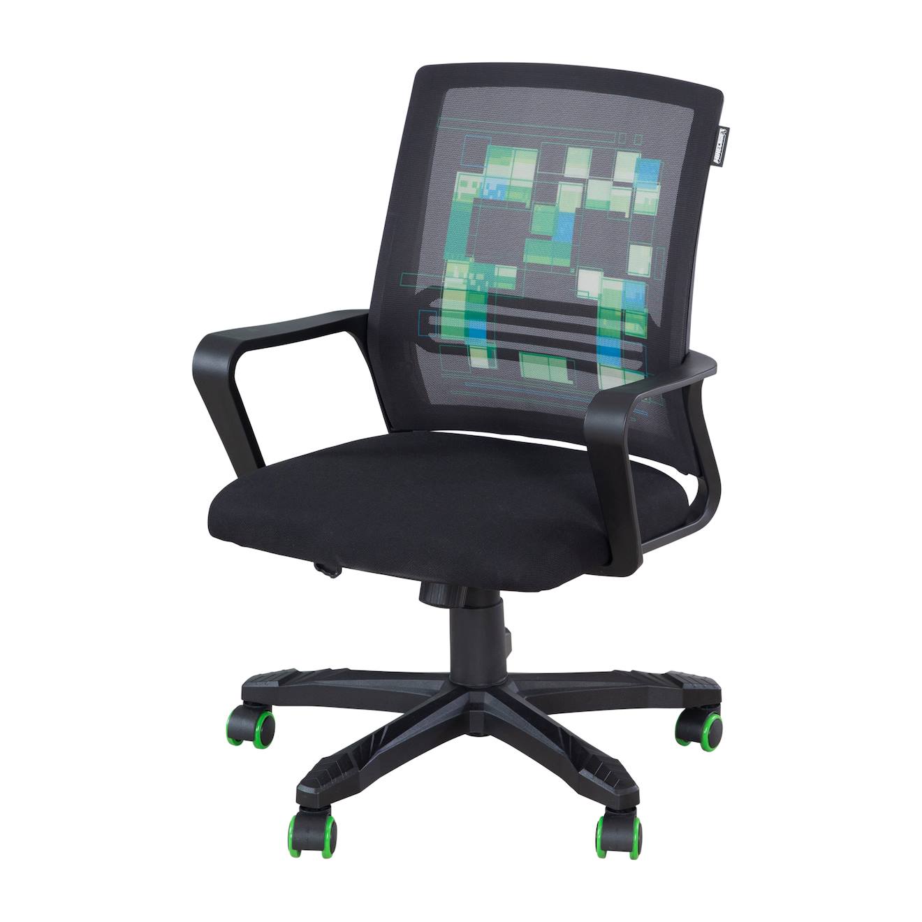 Chaise Gaming Minecraft – Rotation 360° Et Hauteur Ajustable Noir - Creeper