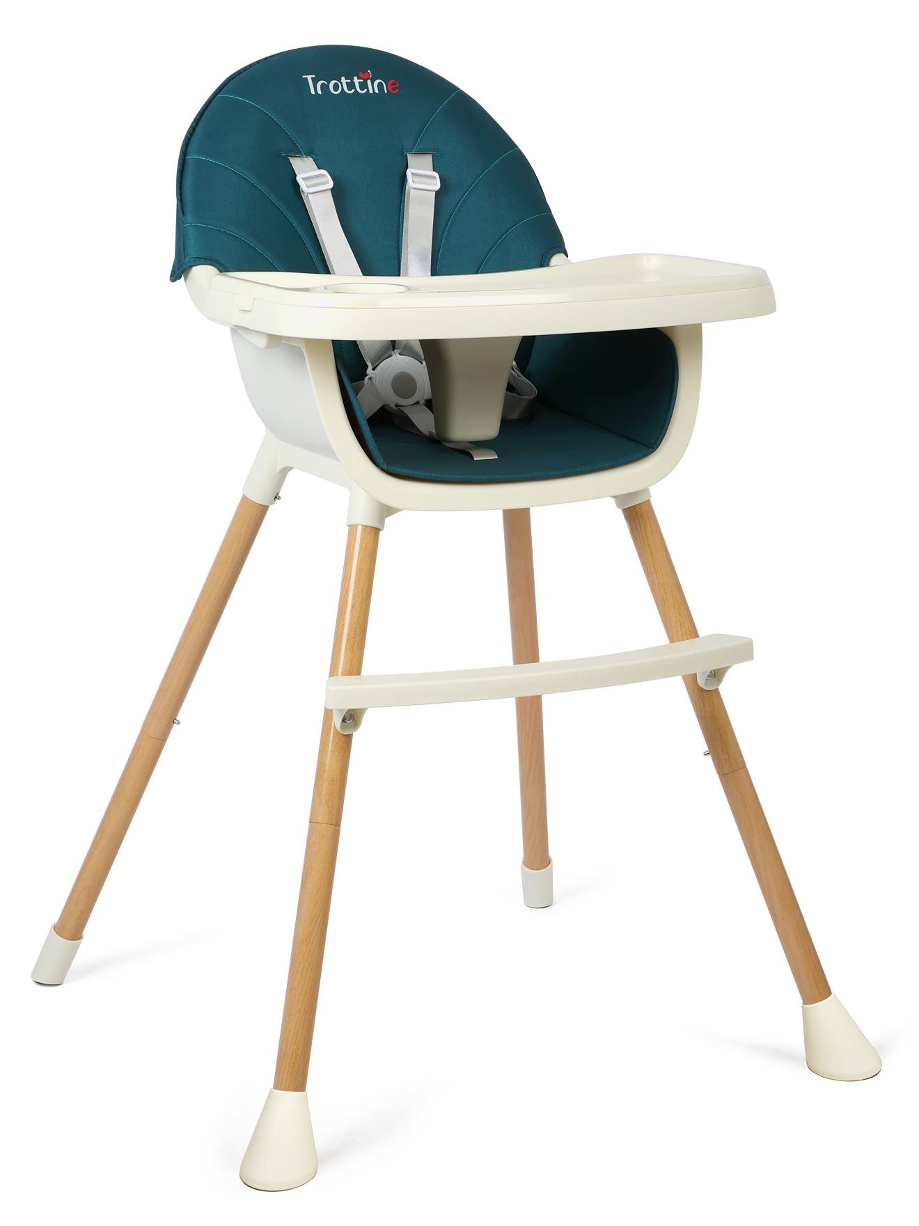 Chaise Haute Évolutive Design Esprit Bois Lorentz Cobalt