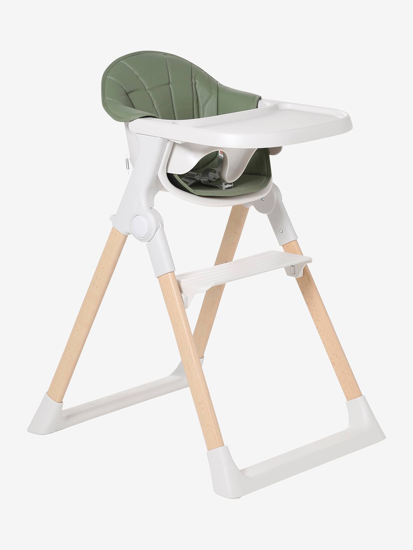Chaise haute évolutive pliable CHILLSEAT vert sauge