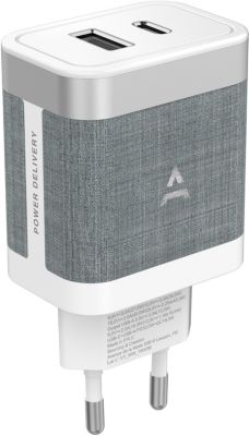 Chargeur secteu ADEQWAT 45W PowerDelivery USB-A/USB-C + Câble