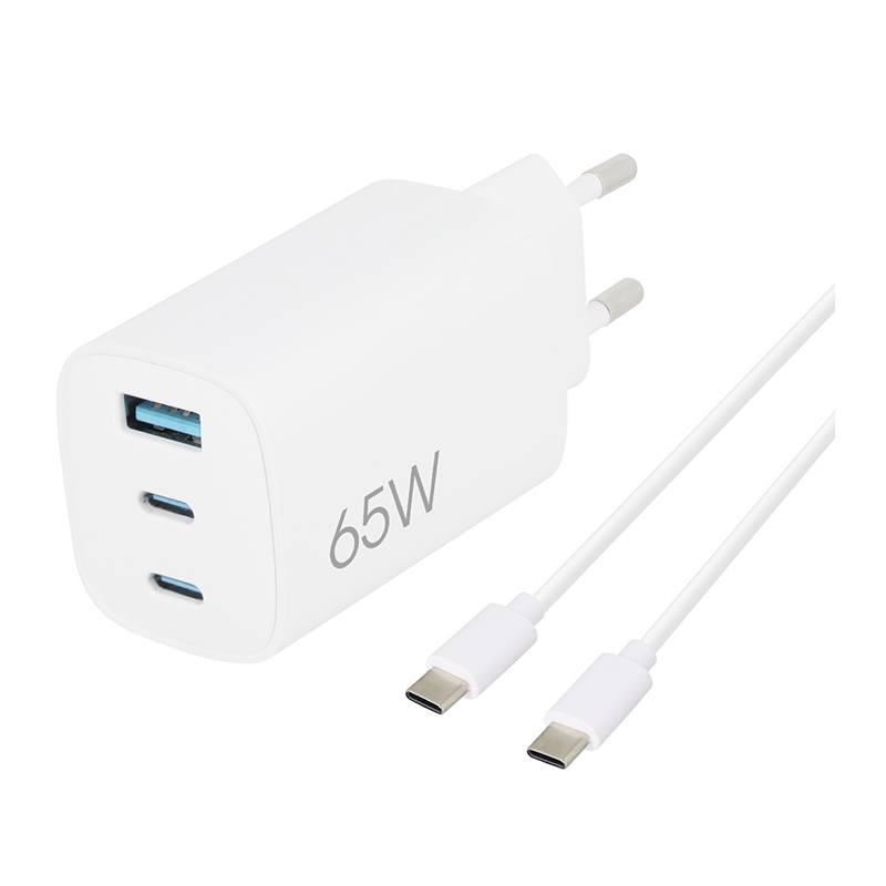 Chargeur Secteur 3 Ports Edenwood 65w 1 Usb A 2 Usb C