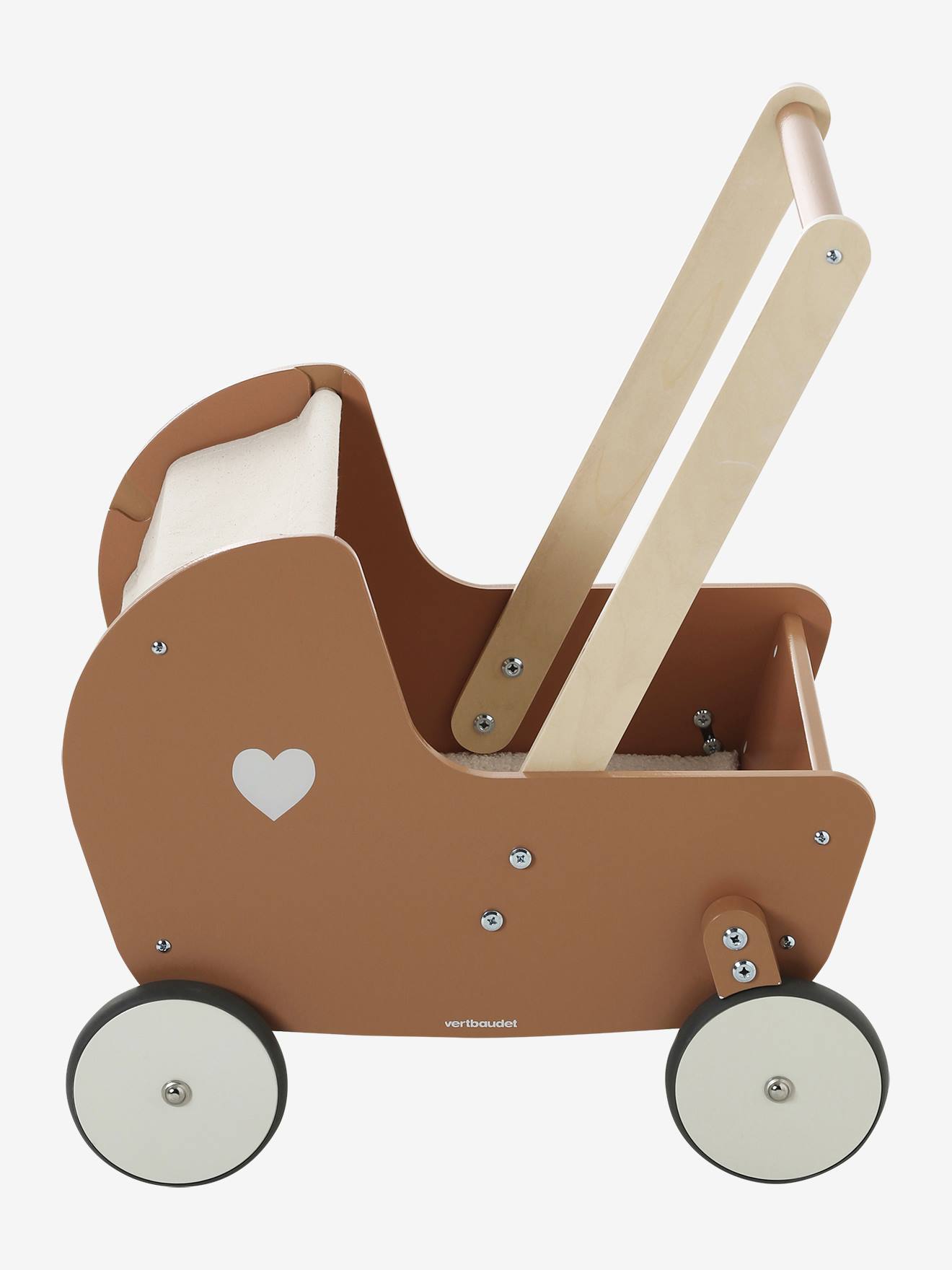 Chariot de marche landau en bois FSC caramel