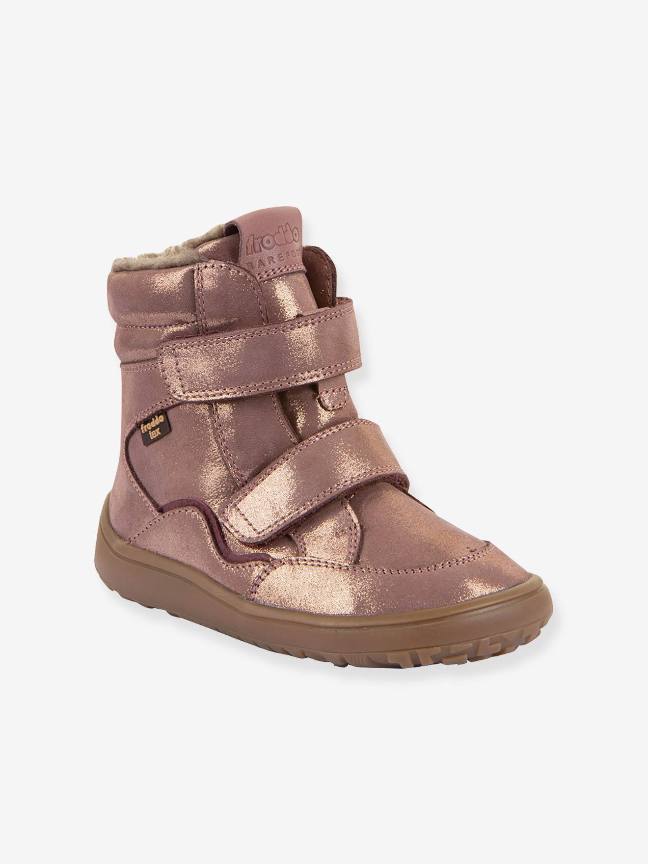 Chaussures d'hiver barefoot enfants BAREFOOT TEX WINTER Froddo rose doré
