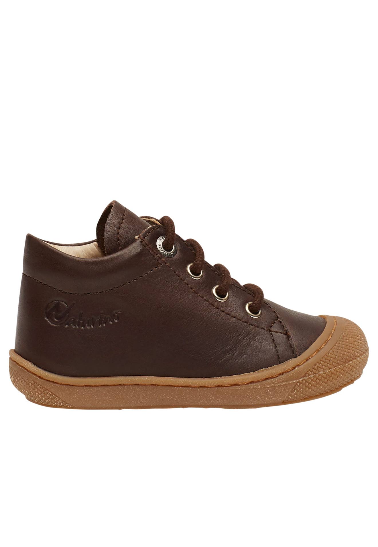 Chaussures En Cuir Cocoon Marron Foncé-