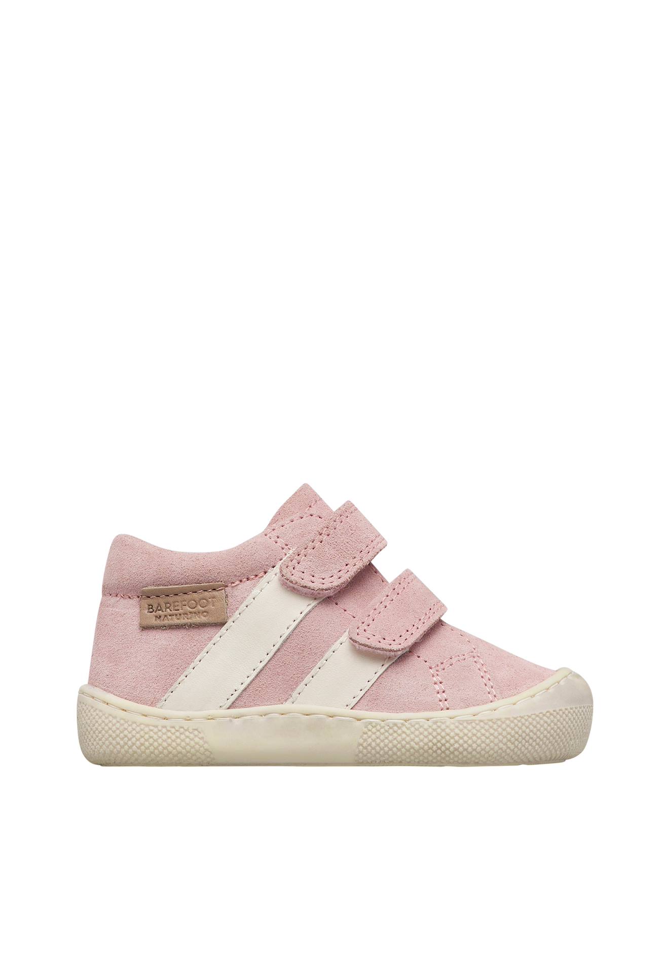 Chaussures En Cuir Et En Daim Sabby Vl Blanc-rose-