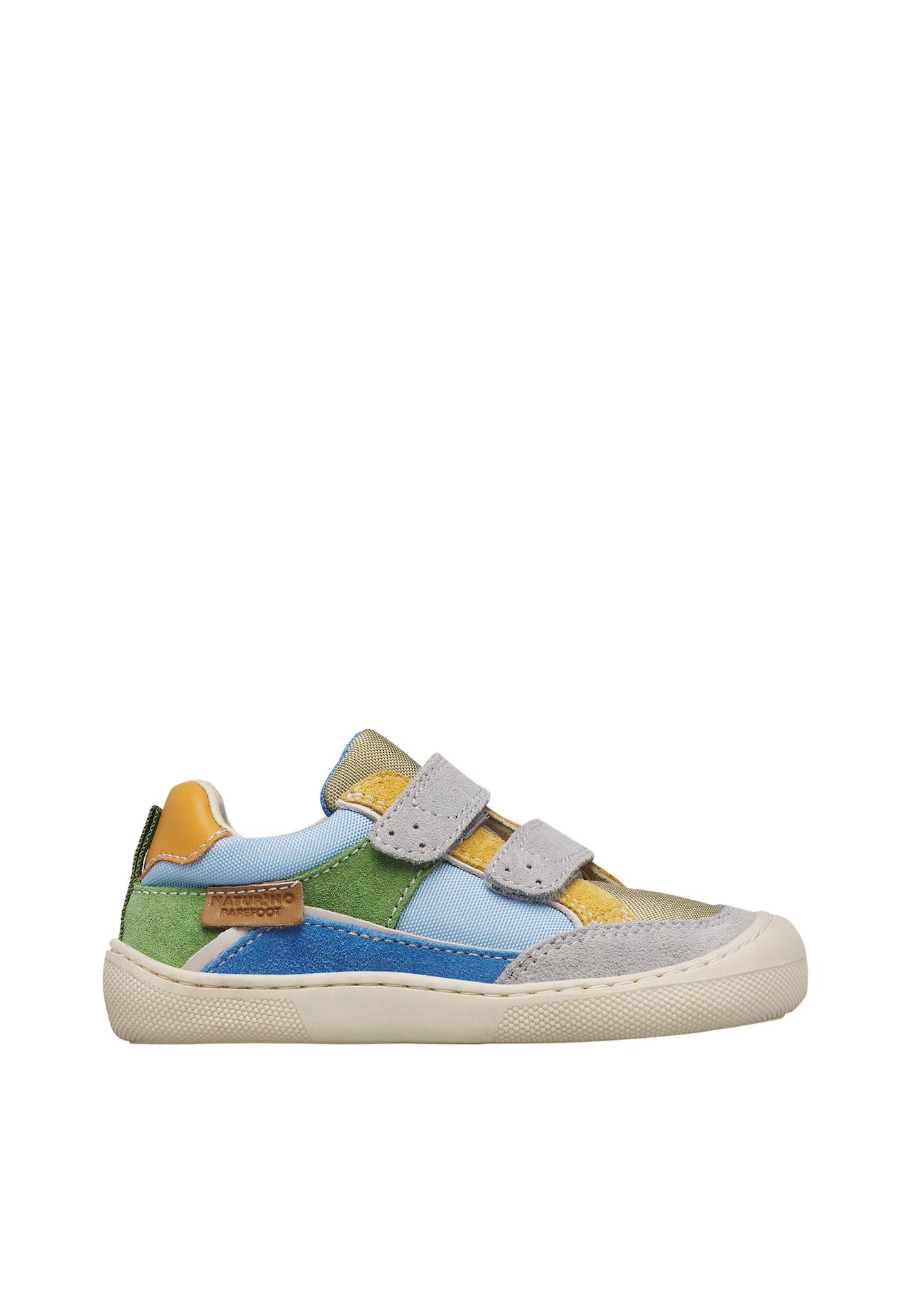 Chaussures En Daim Et Tissu Barefoot Kesy Vl. Gris-bleu-