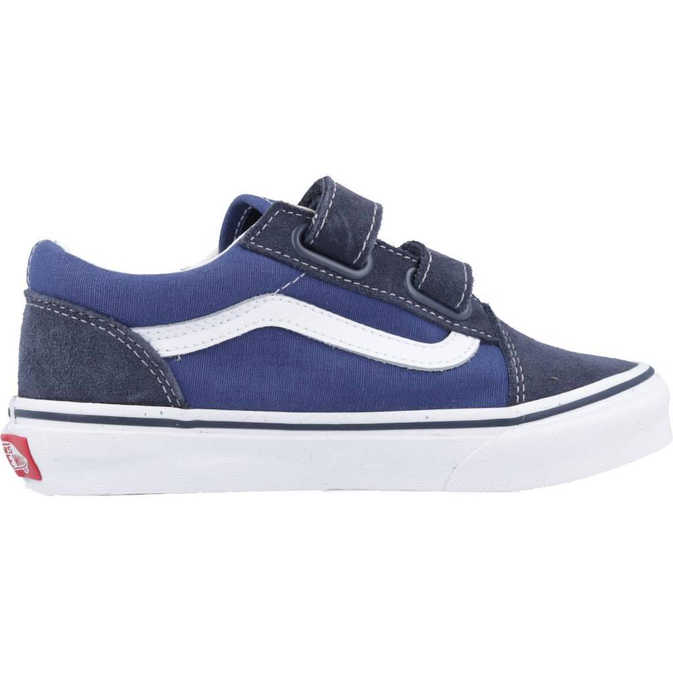 Chaussures Old Skool À Scratch – Style Classique Et Confort Enfant Bleu