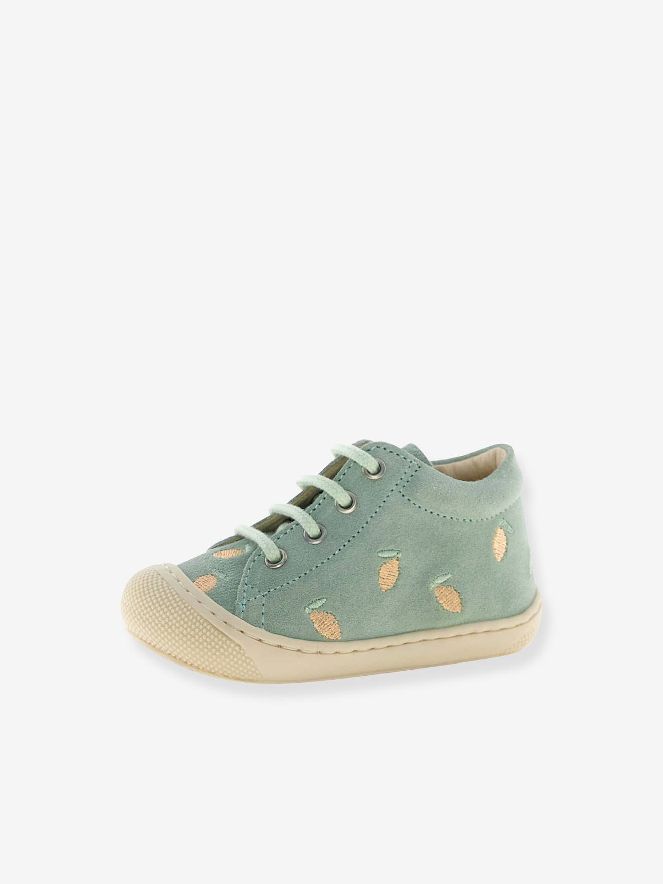 Chaussures premiers pas bébé Naturino turquoise