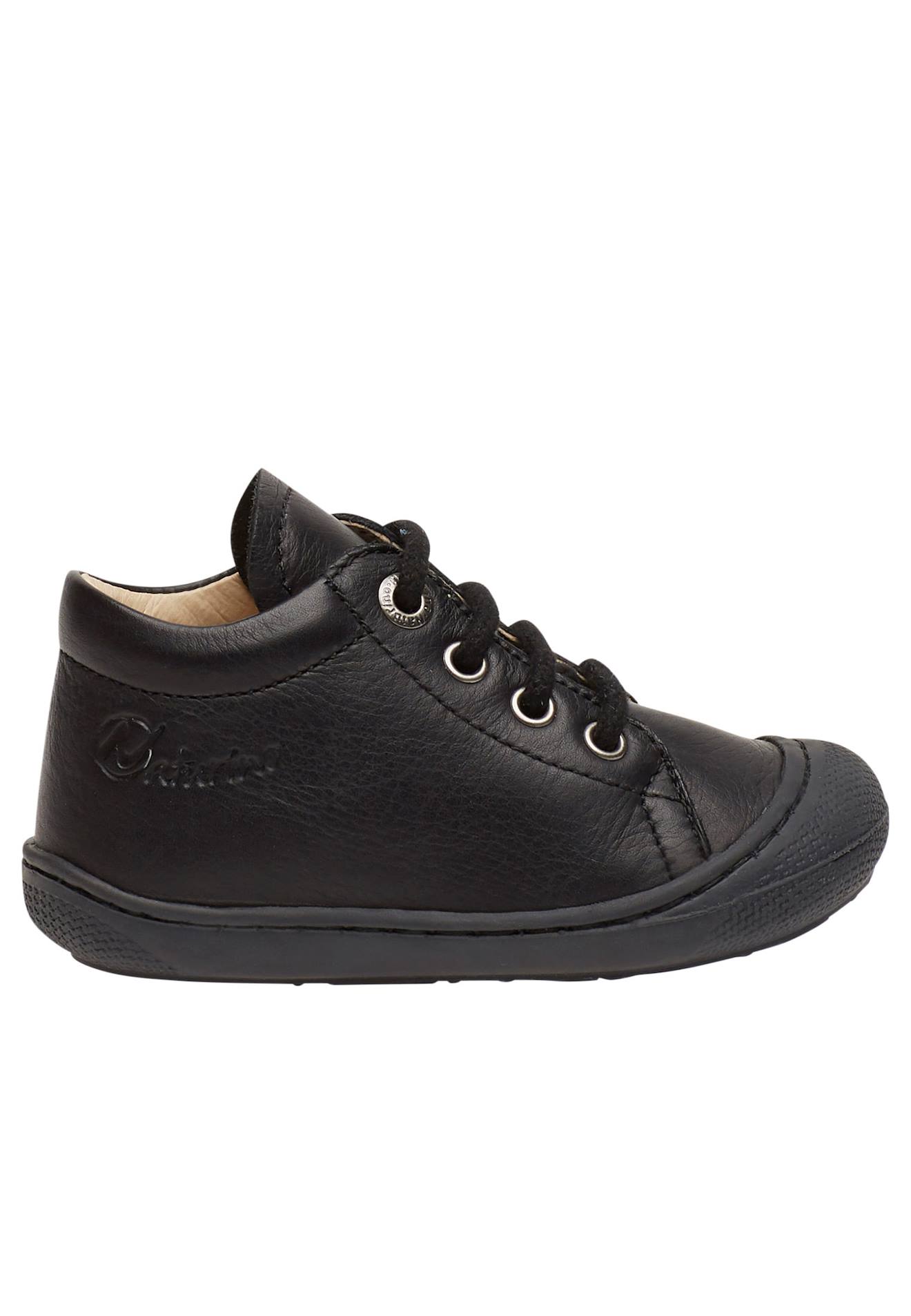 Chaussures Premiers Pas En Cuir Cocoon Noir-