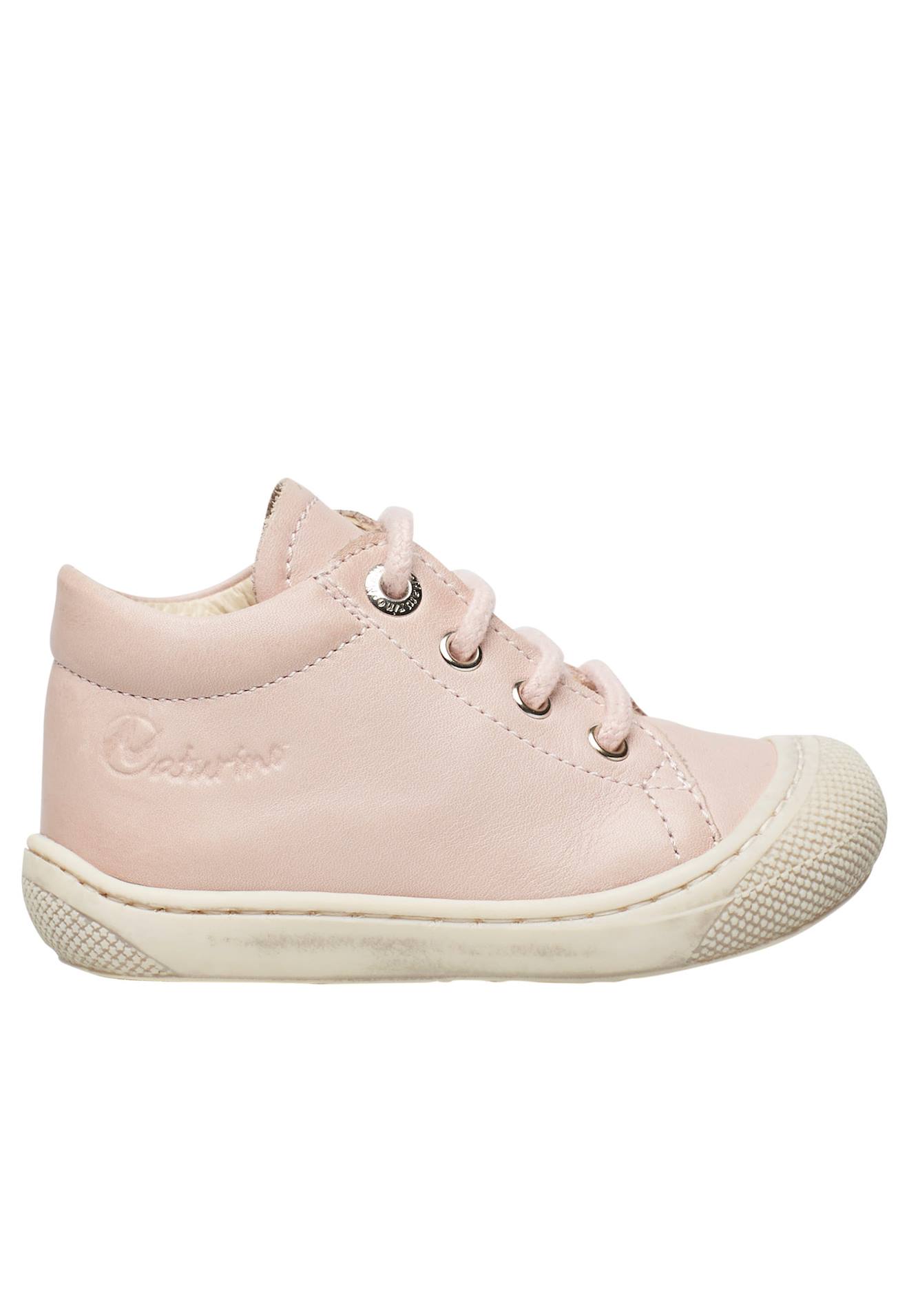 Chaussures Premiers Pas En Cuir Cocoon Rose Poudré-