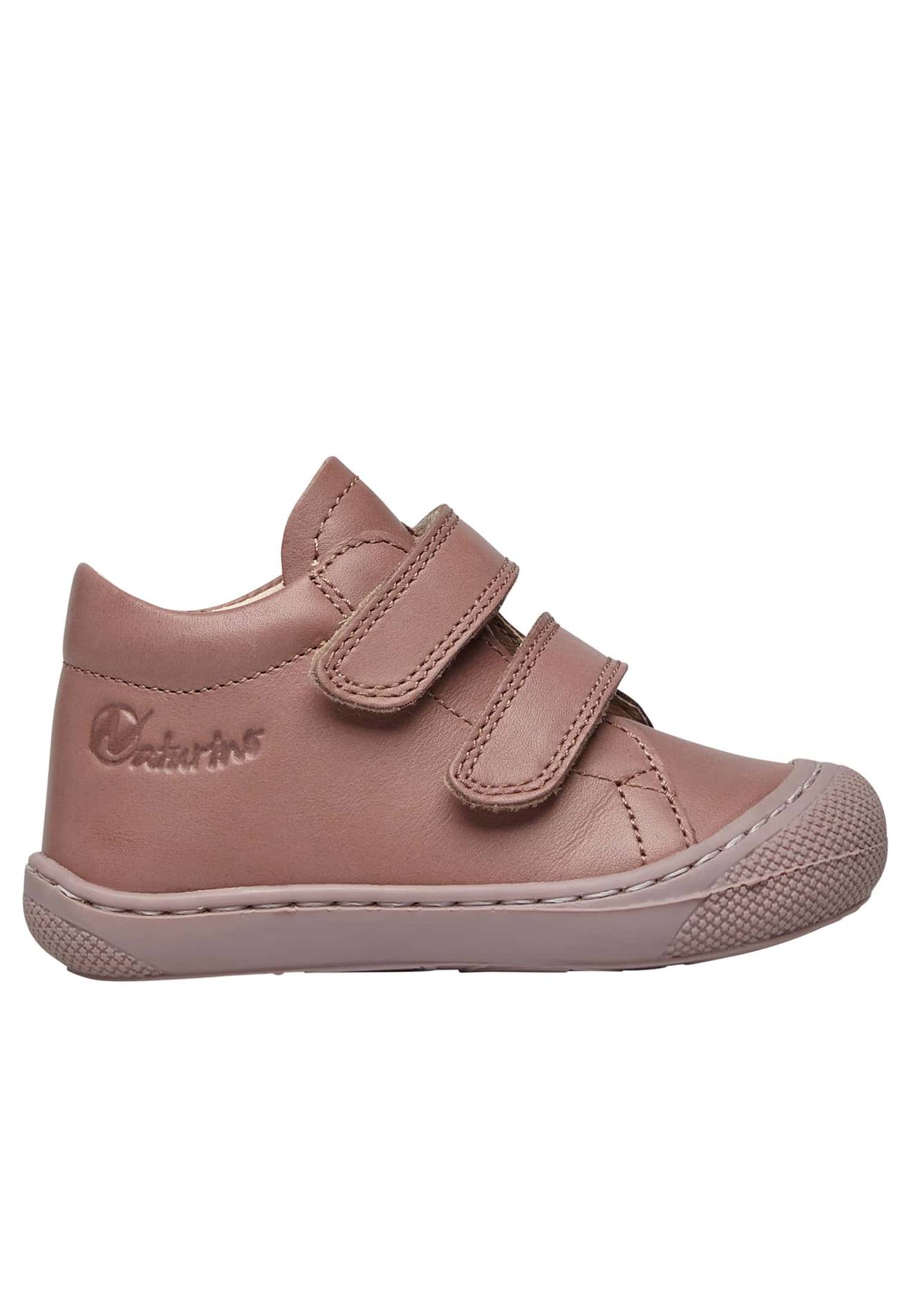 Chaussures Premiers Pas En Cuir Cocoon Vl Rose Antique-