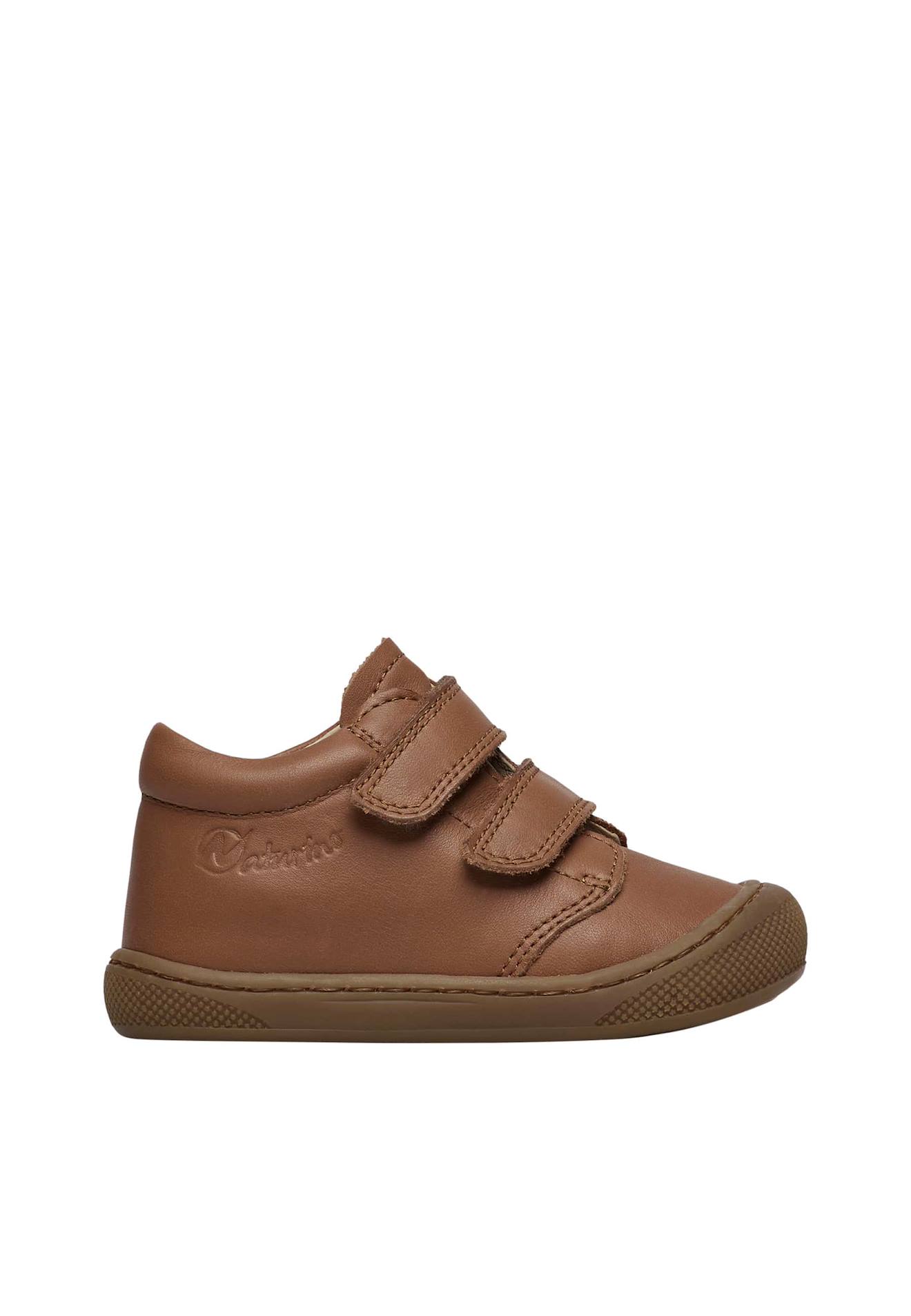 Chaussures Premiers Pas En Cuir Cocoon Wide Vl Marron Foncé