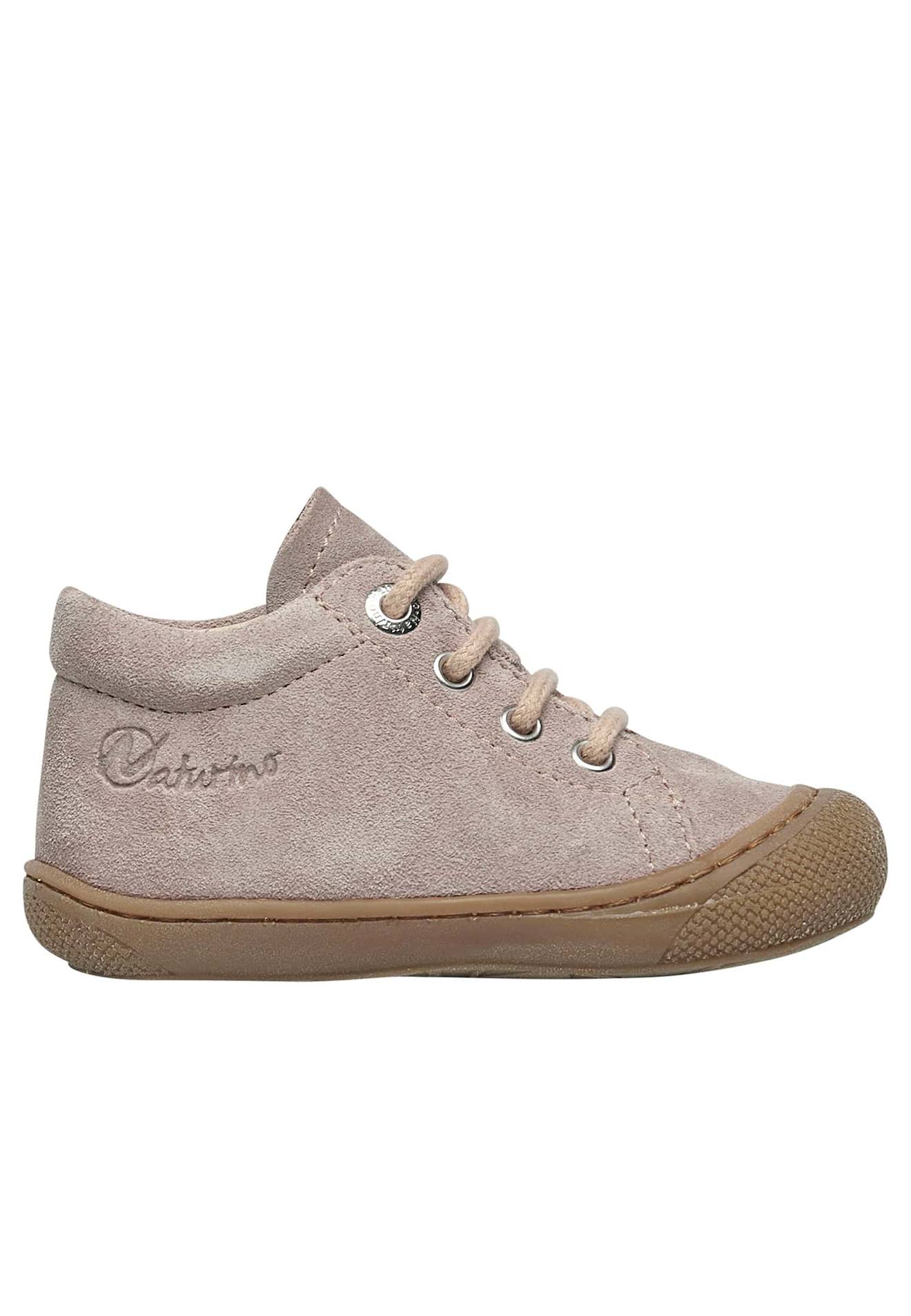 Chaussures Premiers Pas En Suède Cocoon Rose Antique-marron