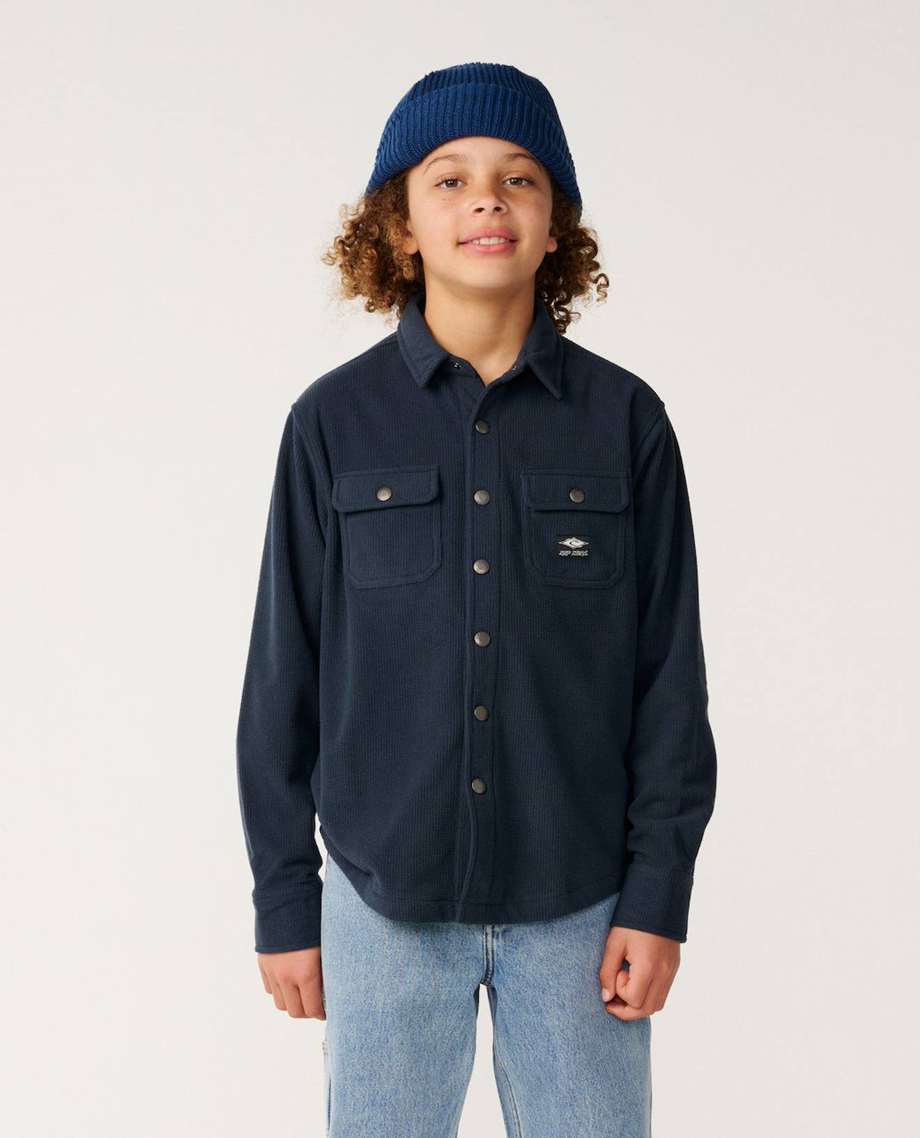 Chemise Chaude Garçon Sessions Polar Bleu Marine Foncé