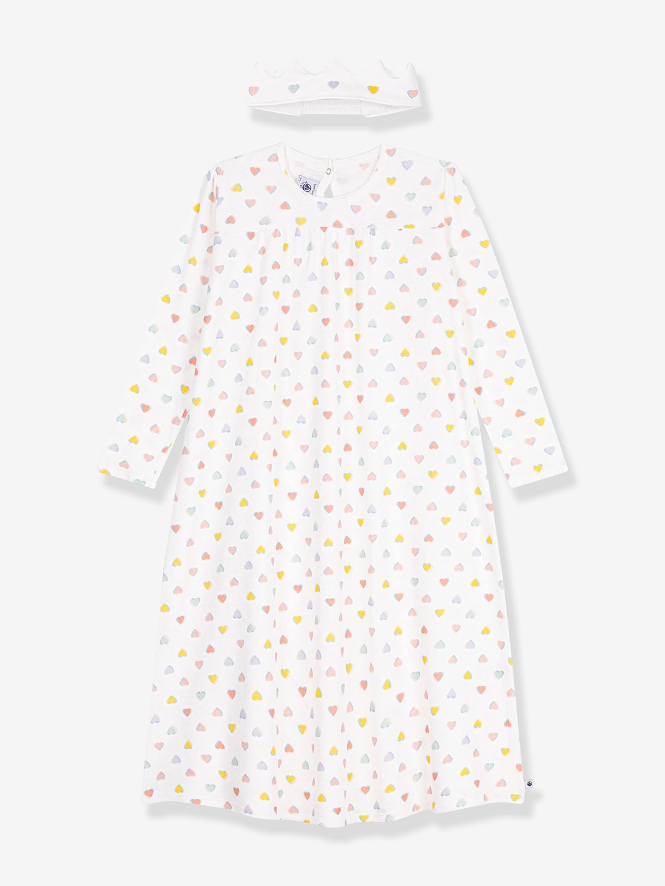 Chemise de nuit princesse diadème rose