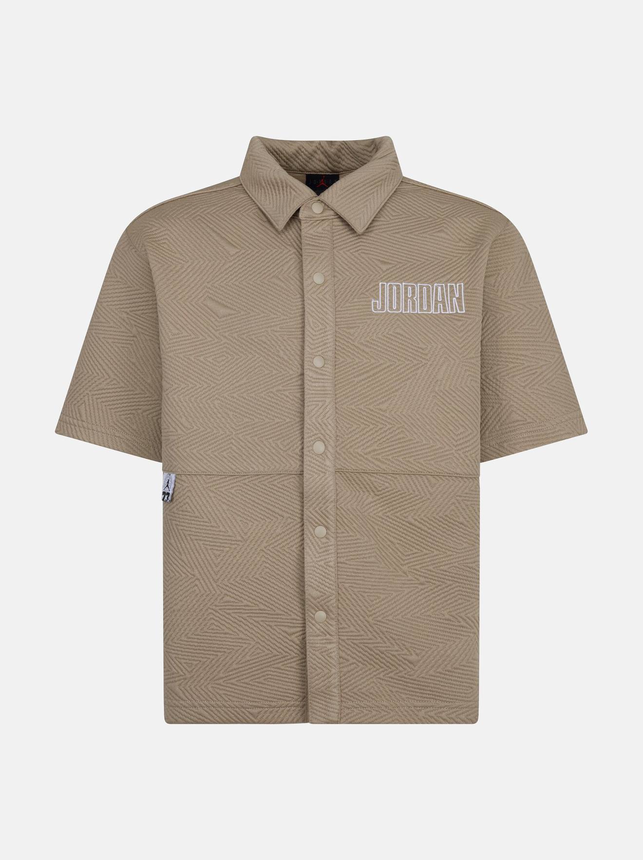 Chemise Garçon Manches Courtes Beige
