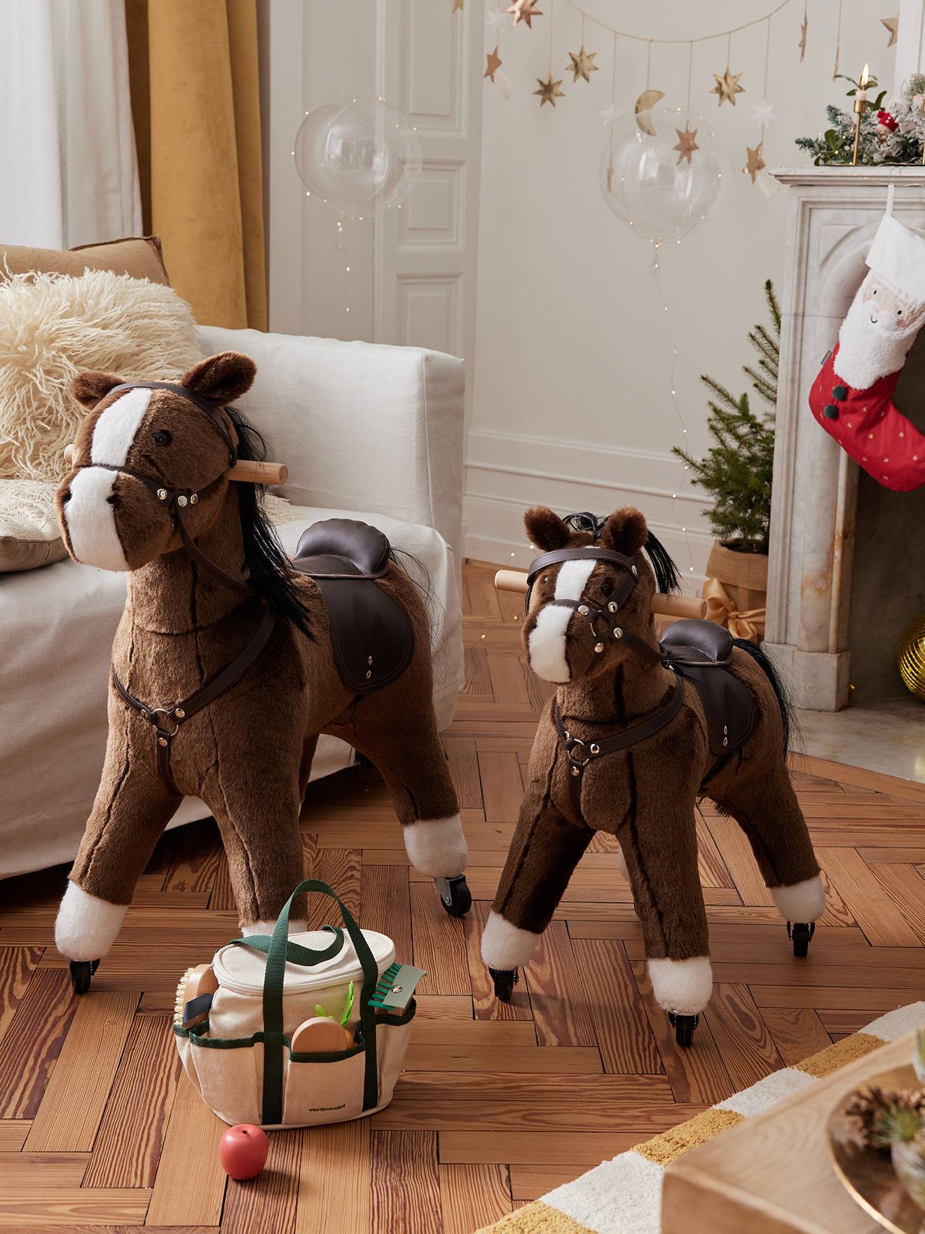Cheval à roulettes en bois FSC petit cheval