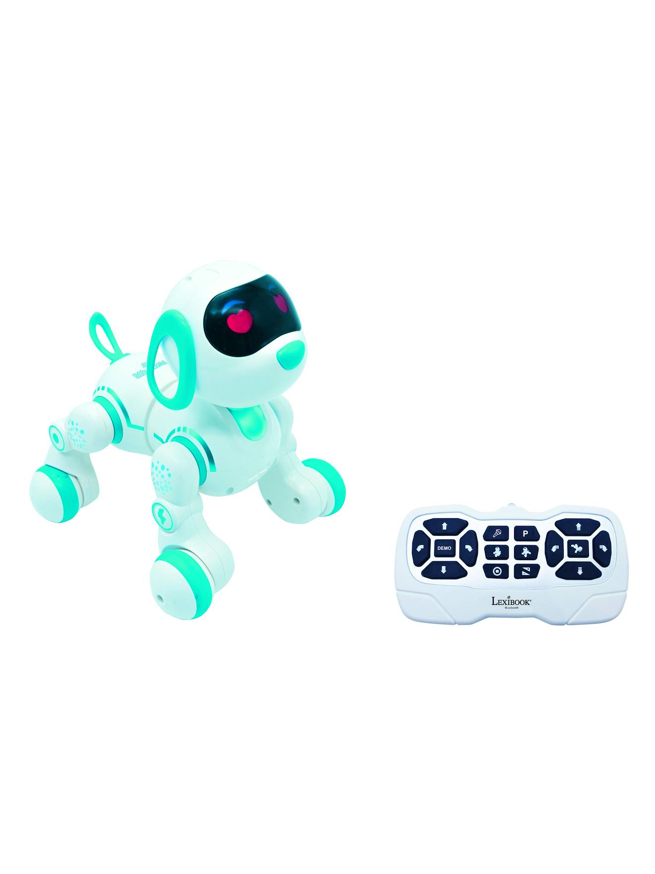 Chiot Robot Power Puppy Jr – Programmable Avec Contrôle Gestuel, Télécommandé, À Dresser, Avec Sons, Musique Blanc