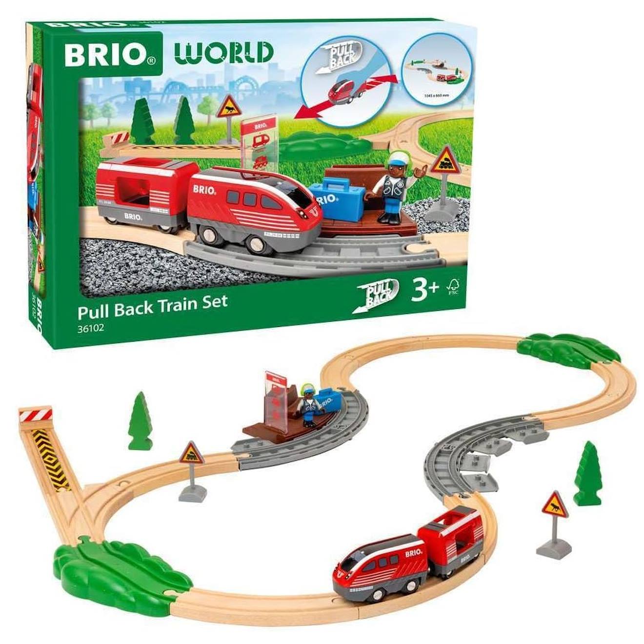 Circuit De Train À Rétrofriction Vert