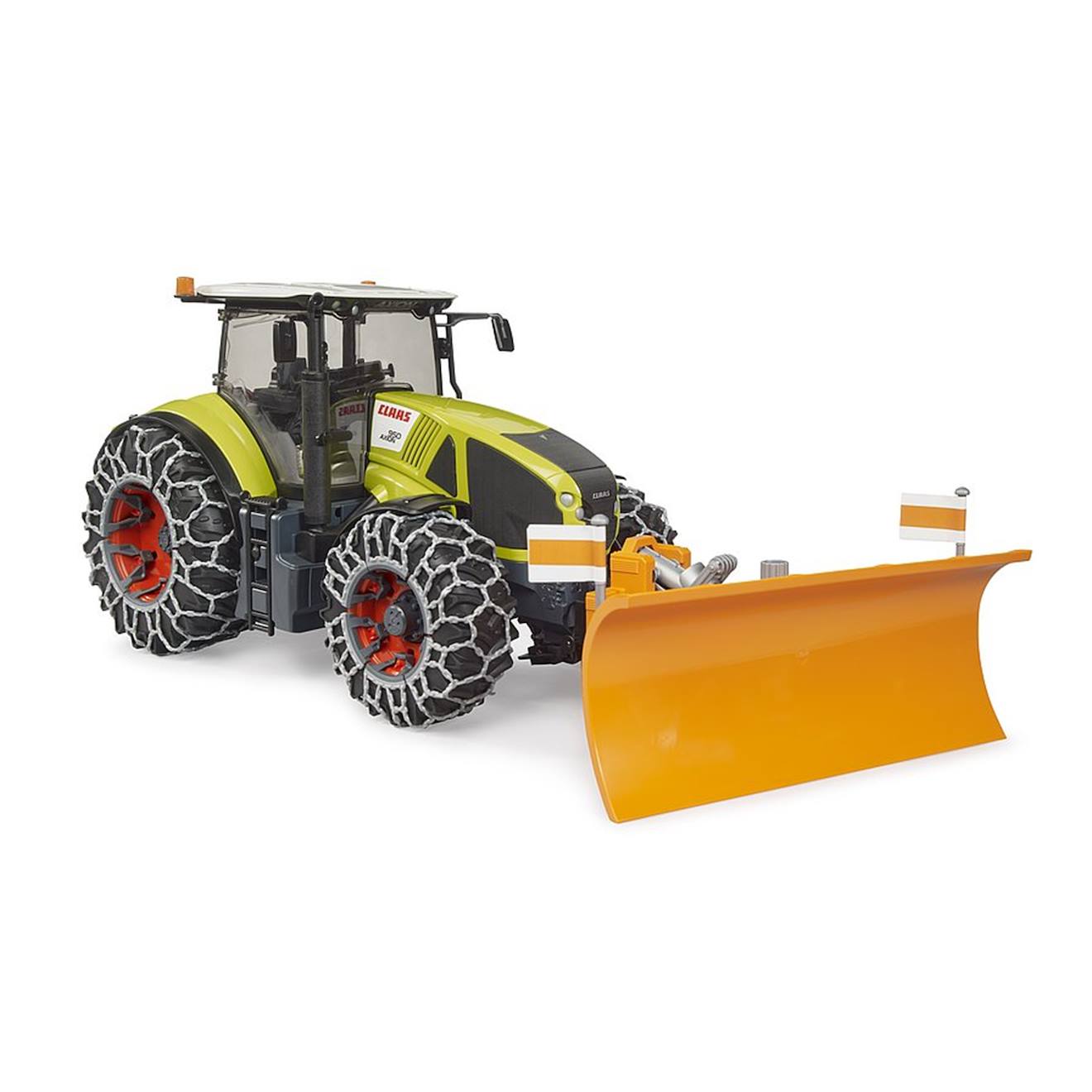 Claas Axion 950 Avec Chaînes À Neige Et Lame De Niveleuse Multicolore