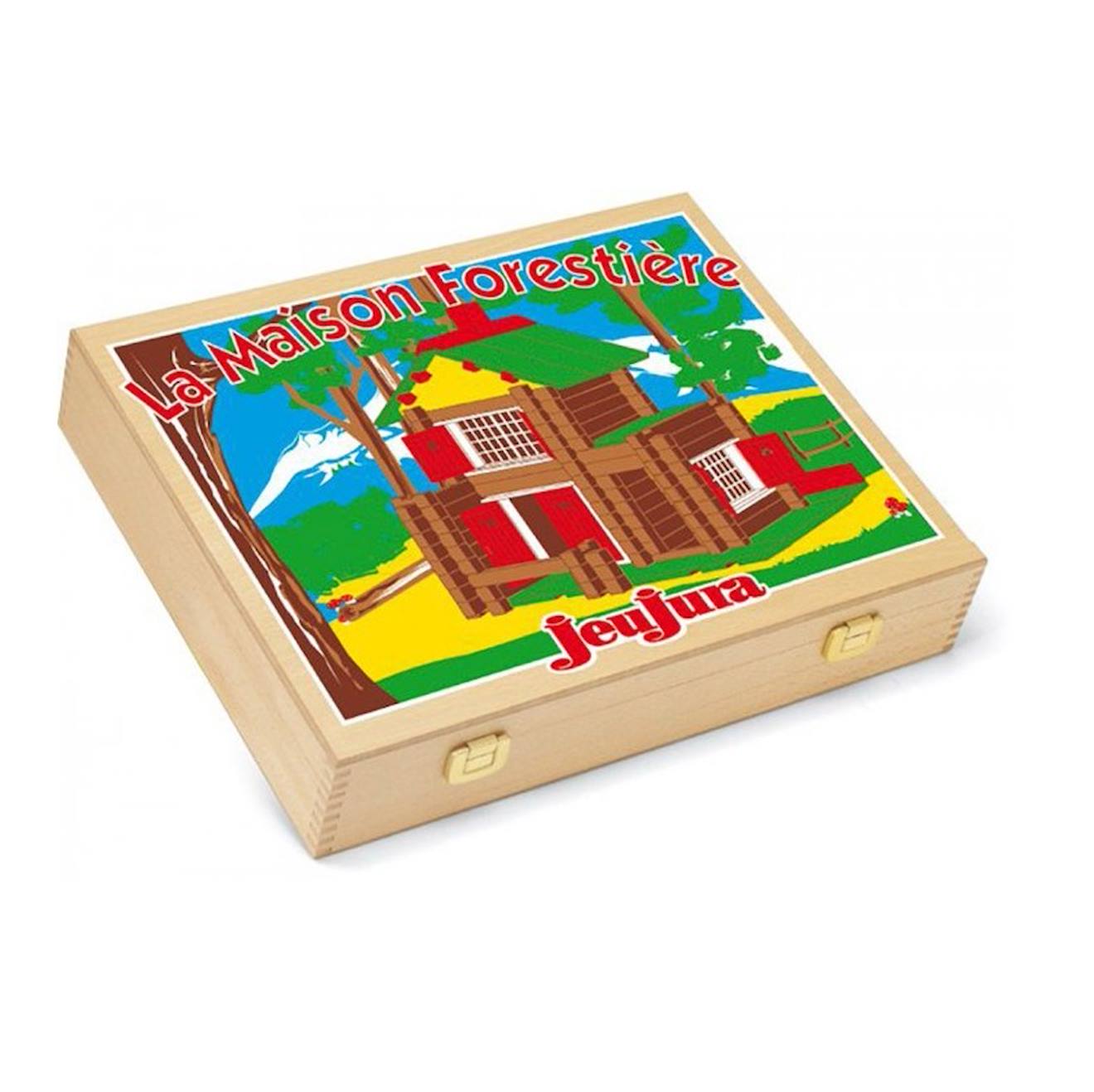 Coffret Chalet En Bois 135 Pièces Marron