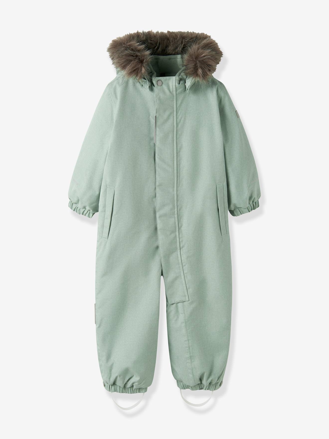 Combinaison de neige avec doublure polaire pour tout-petit name it vert clair