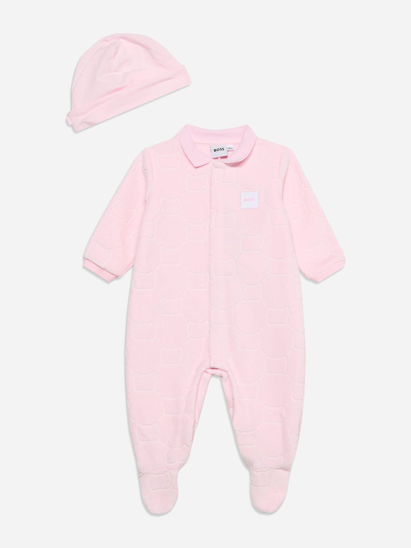 Combinaison Fille Avec Bonnet Rose Clair