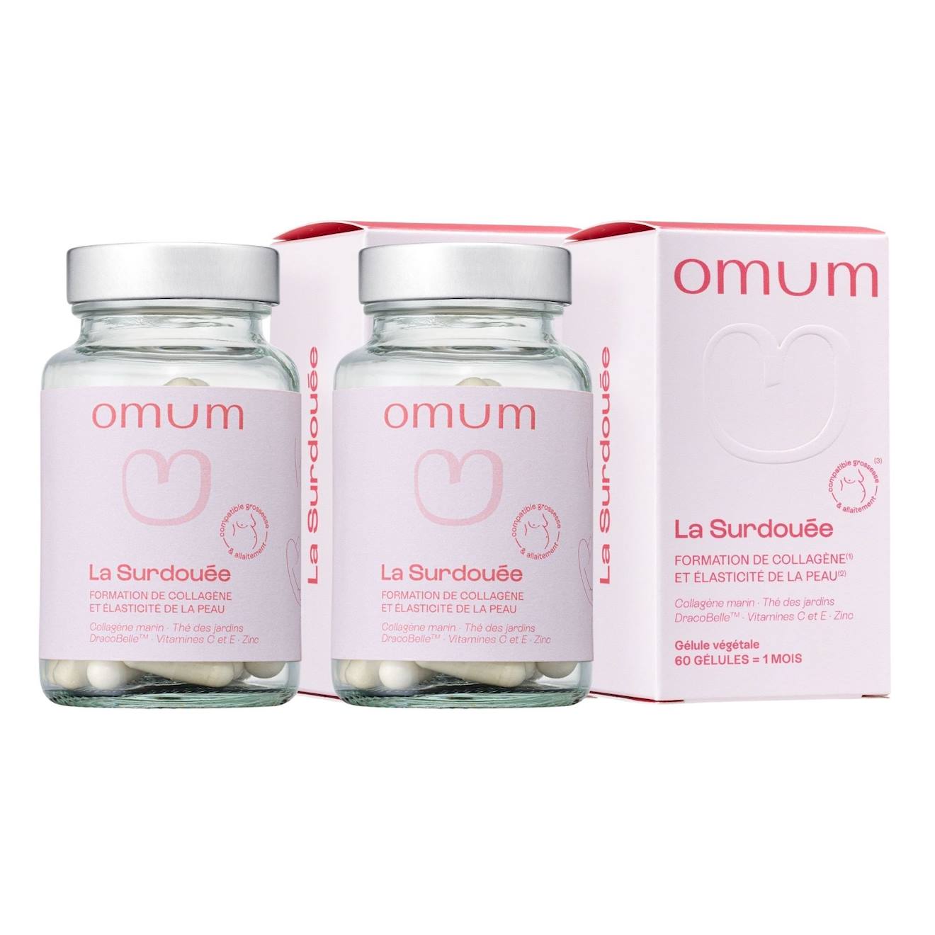 Complément Alimentaire Collagène Marin, Élasticité Et Beauté De La Peau La Surdouée - 2x60 Gélules 1 Mois Multicolore