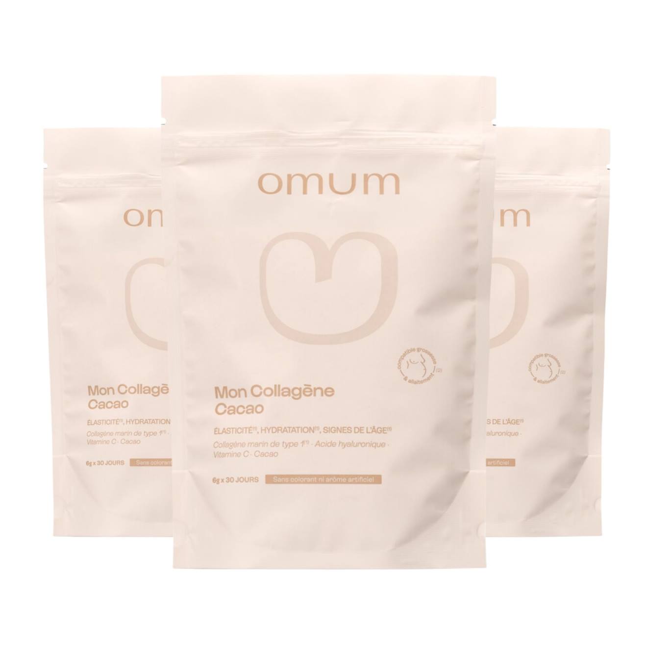 Complément Alimentaire Collagène Marin Hydrolysé En Poudre Mon Collagène Cacao - 3x180 Gr 30 Jours Multicolore