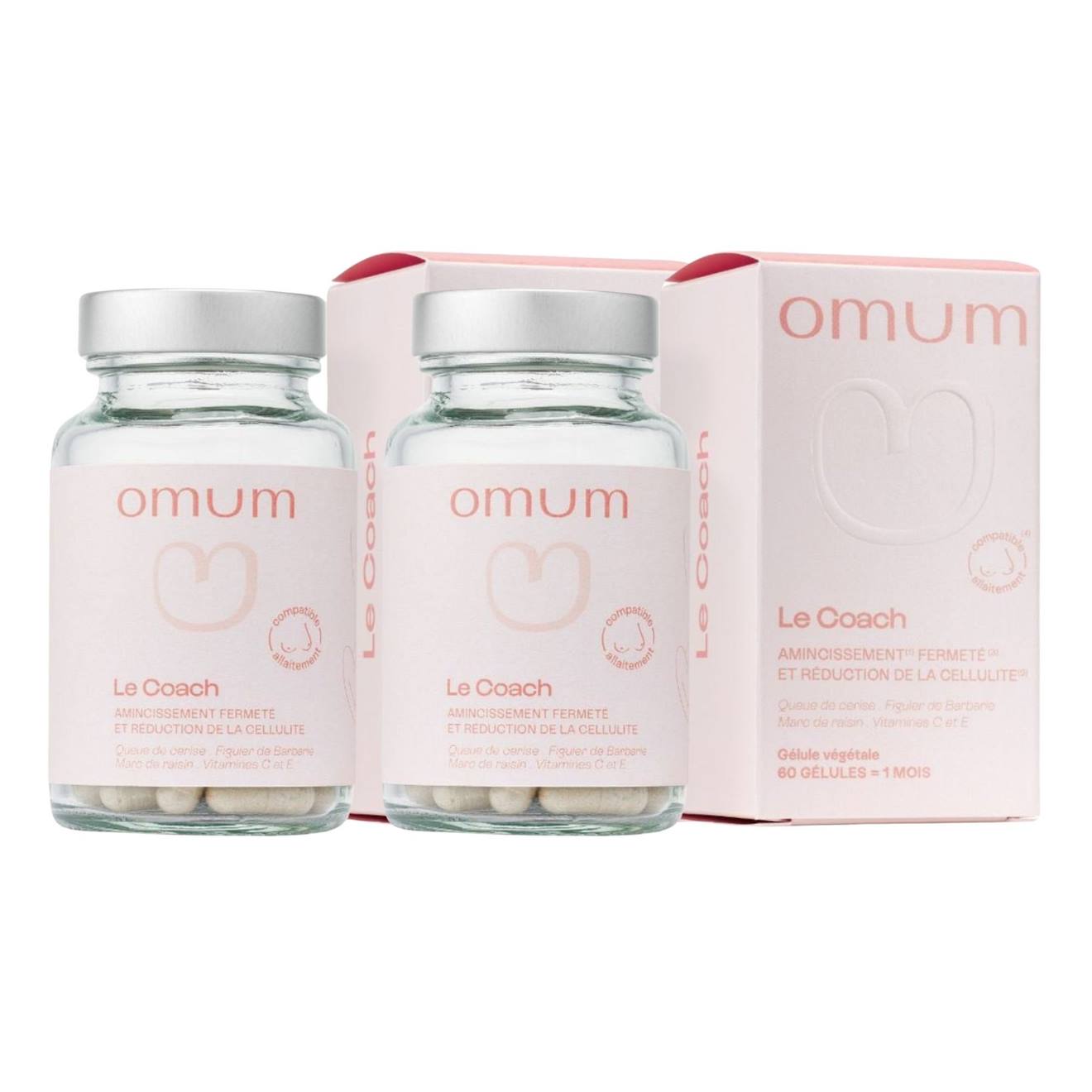 Complément Alimentaire Minceur, Anti-cellulite Et Fermeté Le Coach - 2x60 Gélules 1 Mois Multicolore
