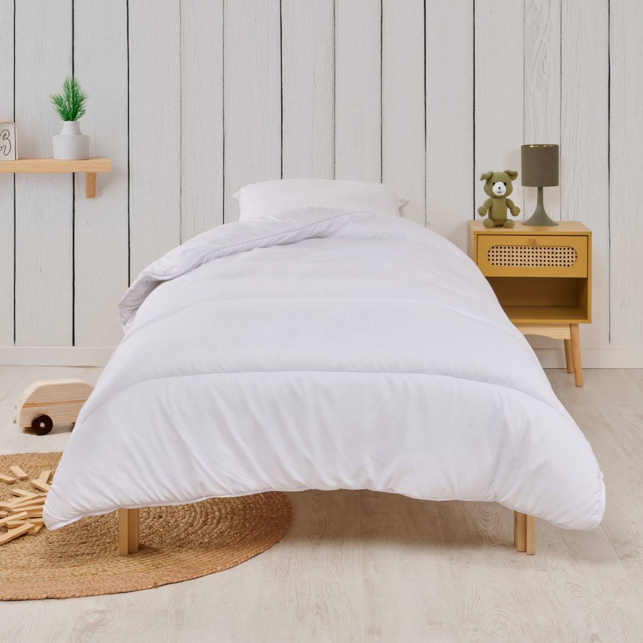 Couette Enfant Chaude Anti-acariens Blanc