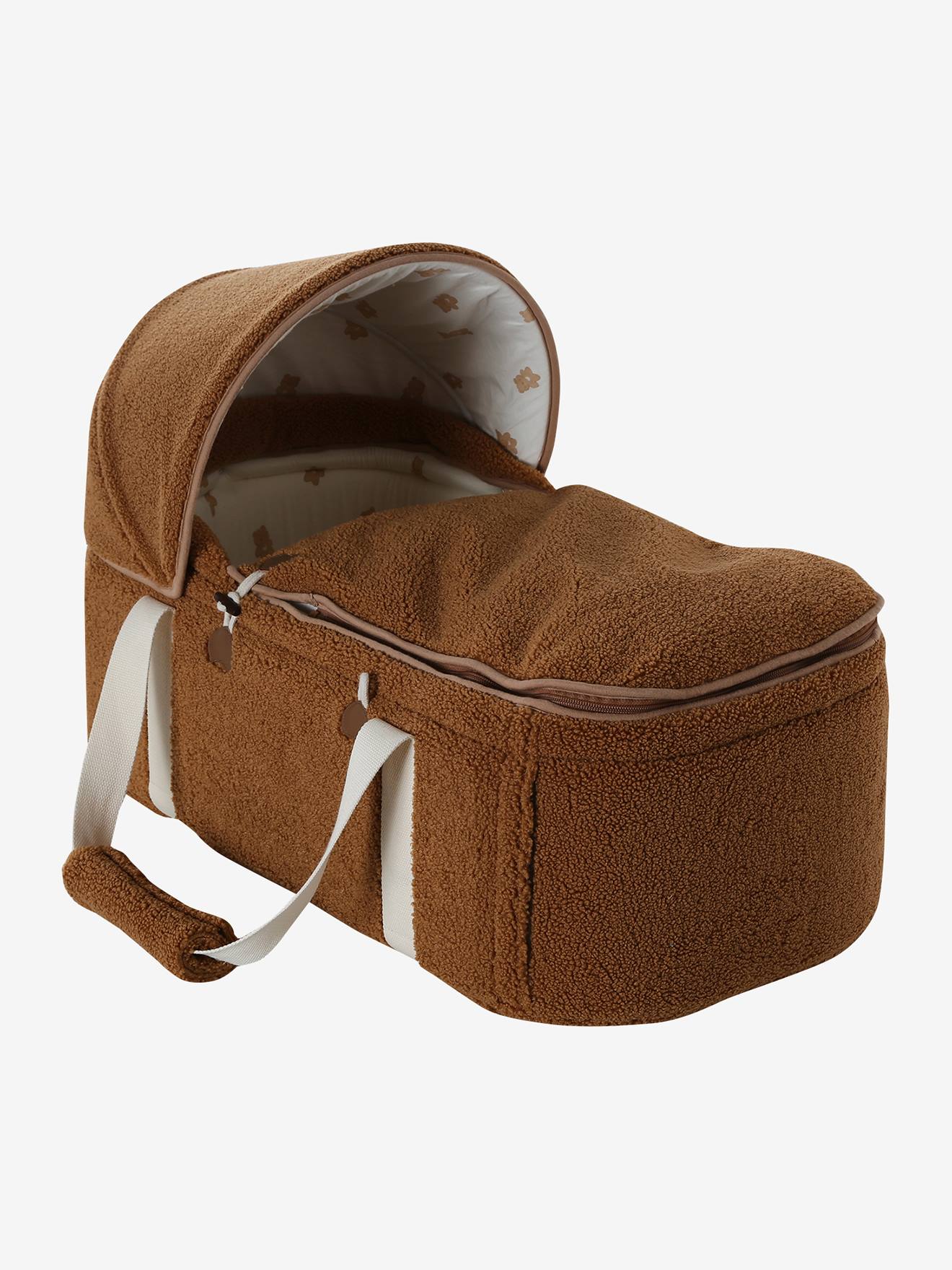 Couffin bébé souple fausse fourrure teddy