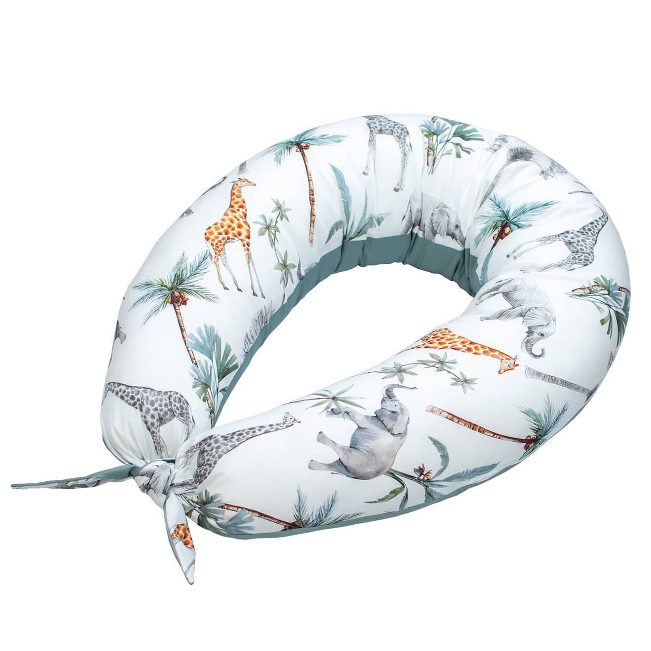 Coussin De Maternité Et D'allaitement + Housse Safari Multicolore