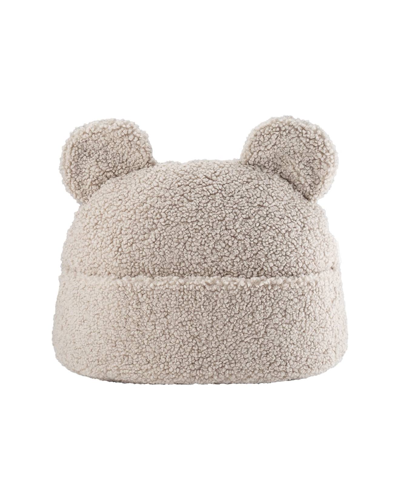 Coussin De Rangement Avec Poche Enfant - Pochette En Teddy Biscuit