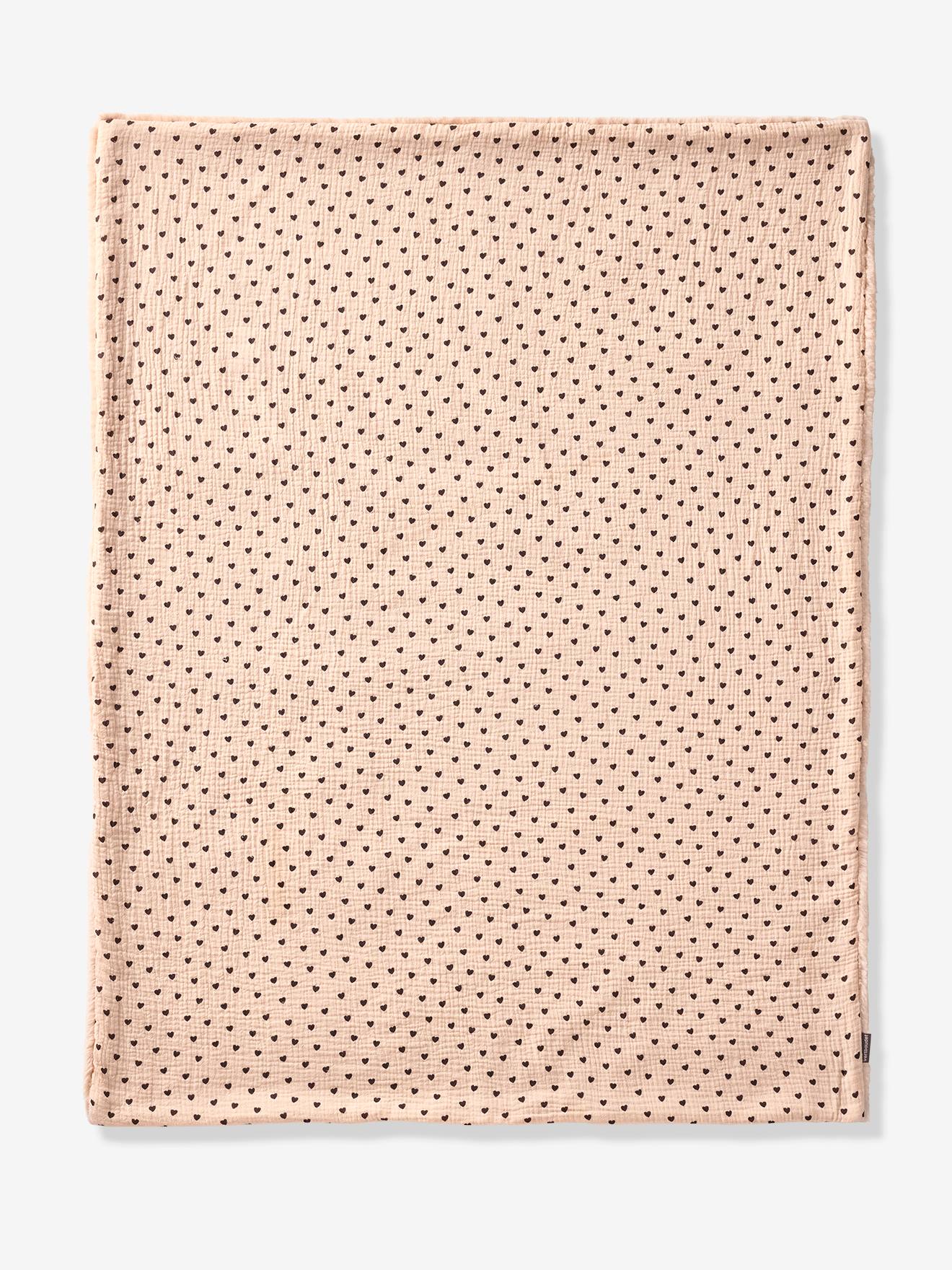 Couverture bi-matière LOVELY LÉO rose imprimé