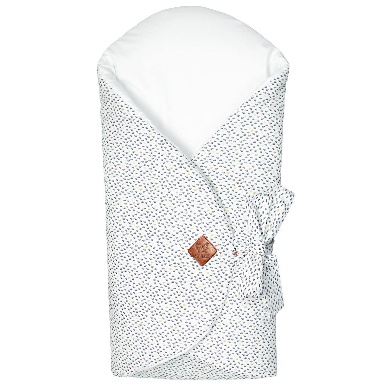 Couverture D'emmaillotage Évolutive En Coton Lior Blanc