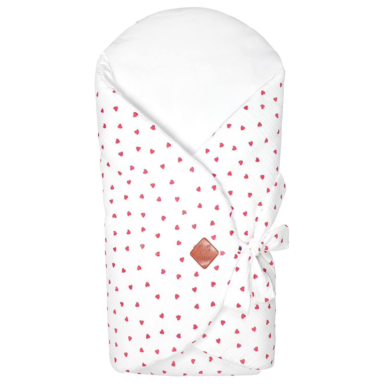Couverture D'emmaillotage Évolutive En Gaze De Coton Lovio Rouge