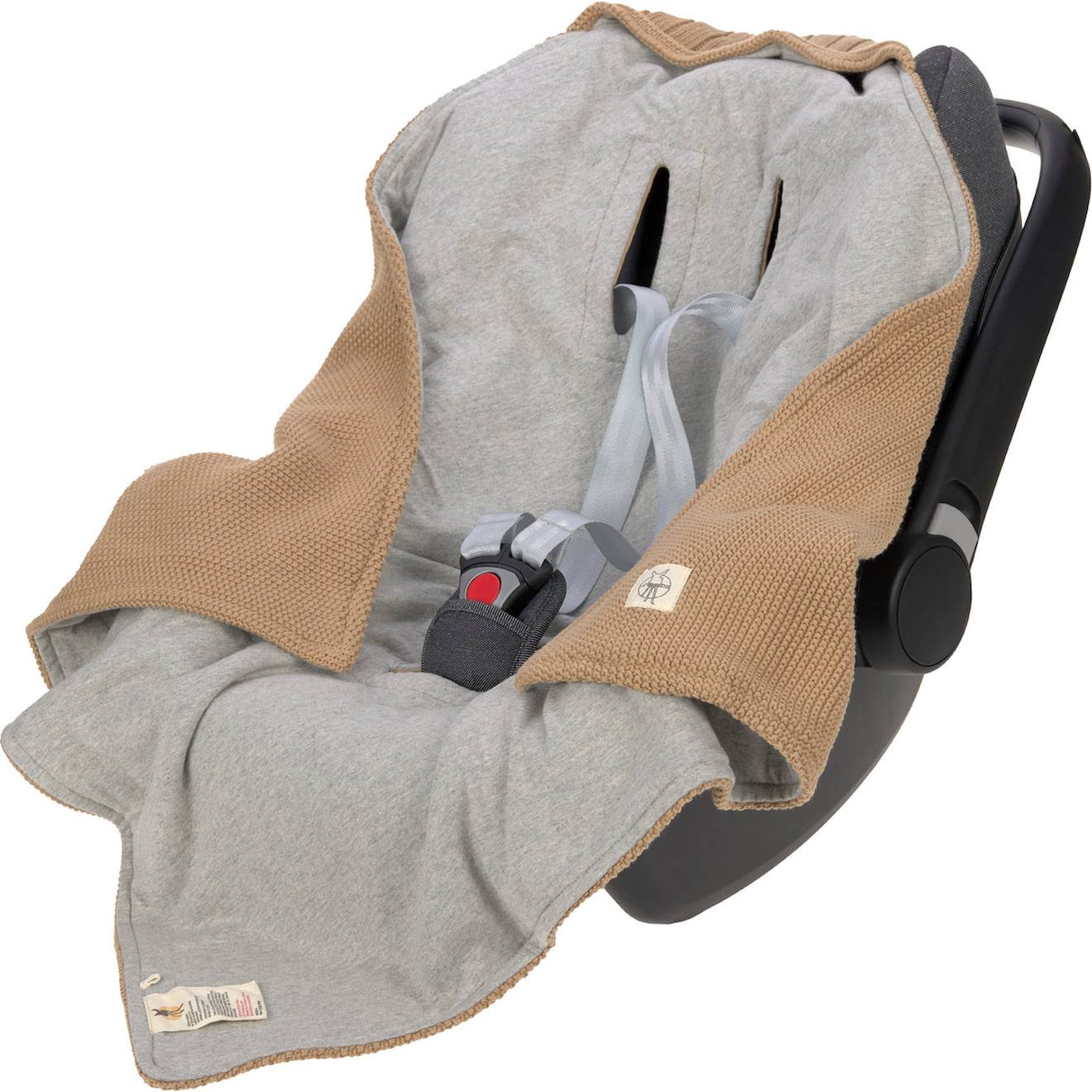 Couverture Nomade Sable Marron, Gris
