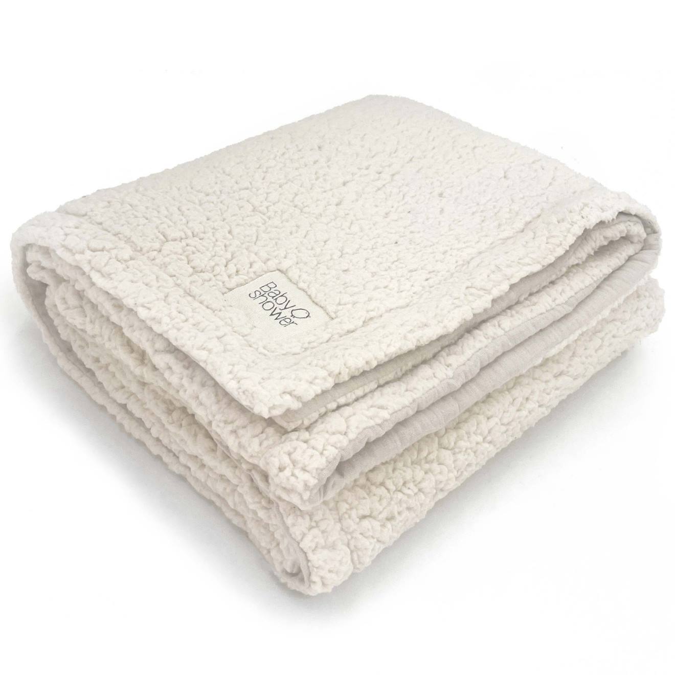 Couverture Polaire Mouton (110 X 80 Cm) Ecru