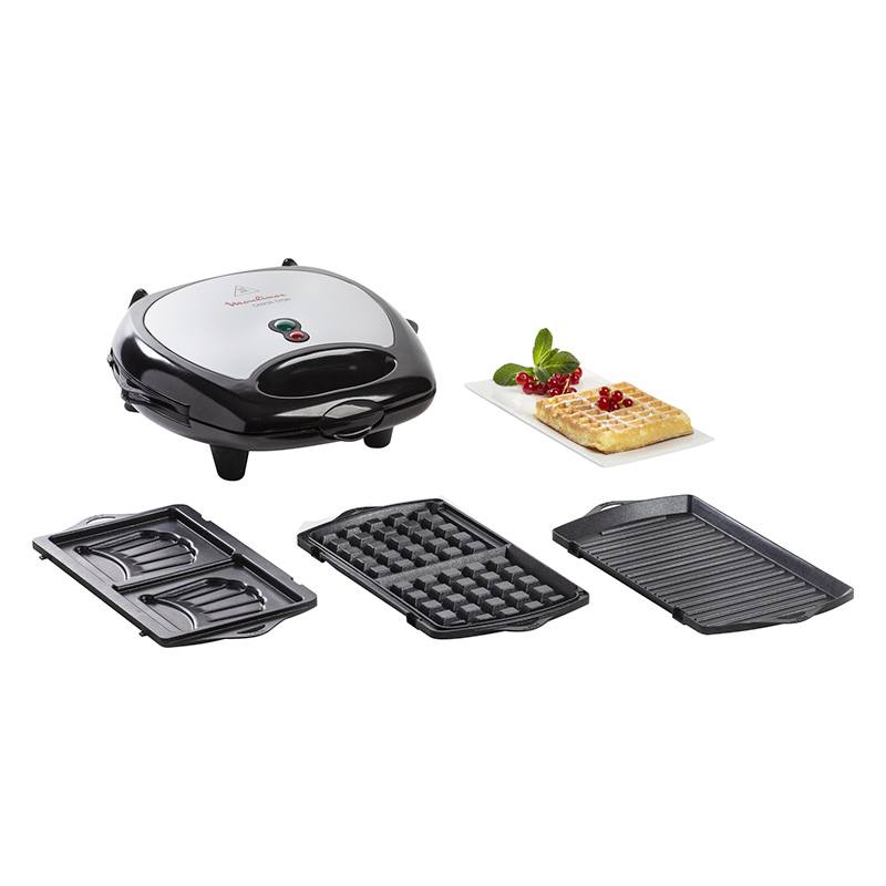 Croque/gaufre/grill Moulinex Sw611812 - 3 En 1 ''break Time''