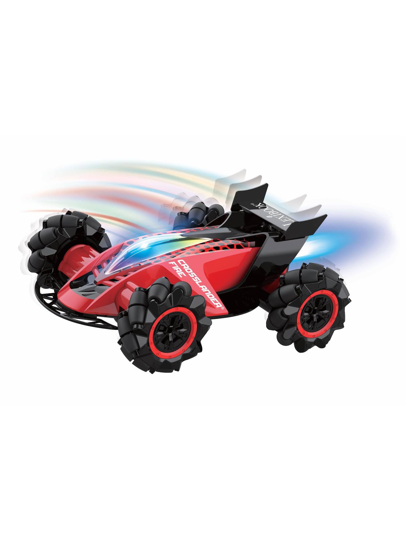 Crosslander Fire – Voiture Télécommandée Tout-terrain Rechargeable Rouge
